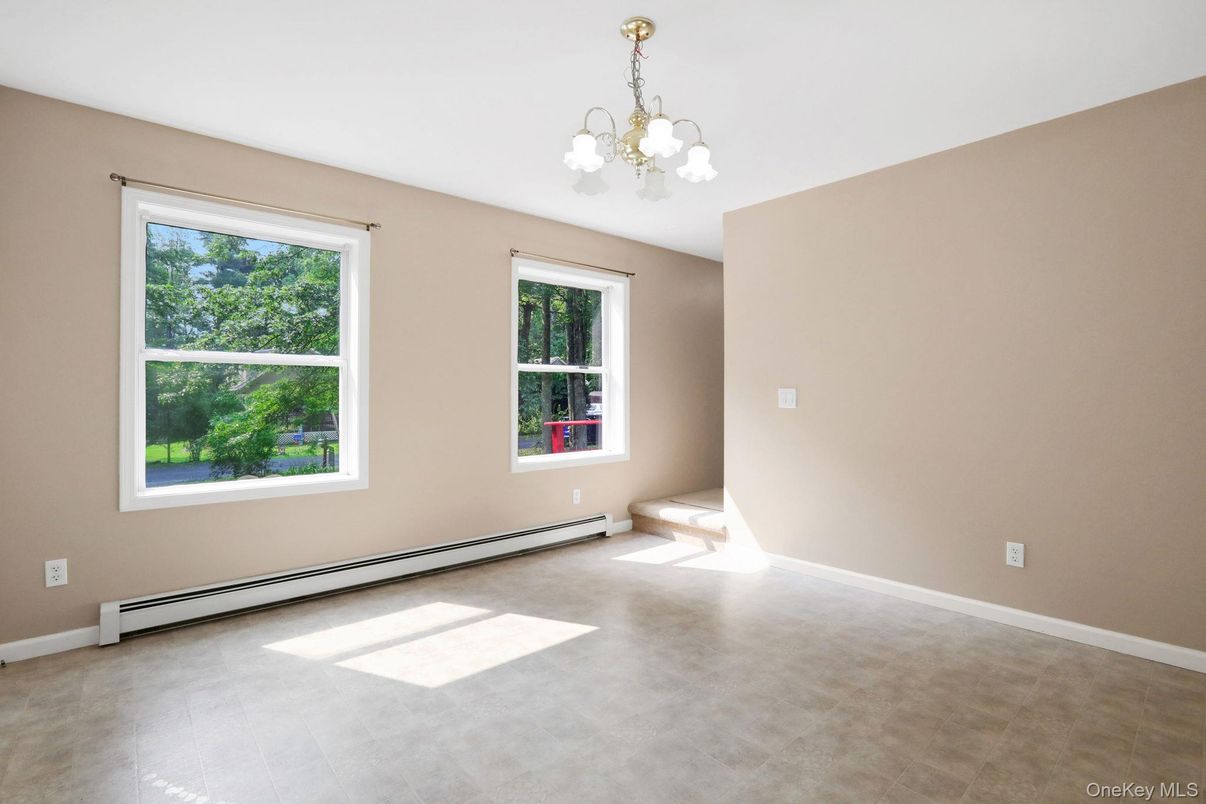 Chandelier, Empty room, Interior