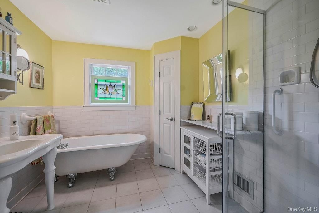 Bathroom, Free Standing Baths, Glass Shower, Interior