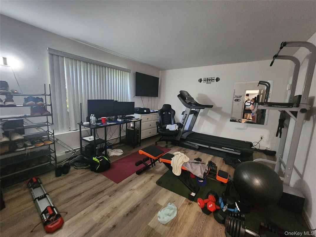Fitness Equipment, Interior, Wood Texture Flooring