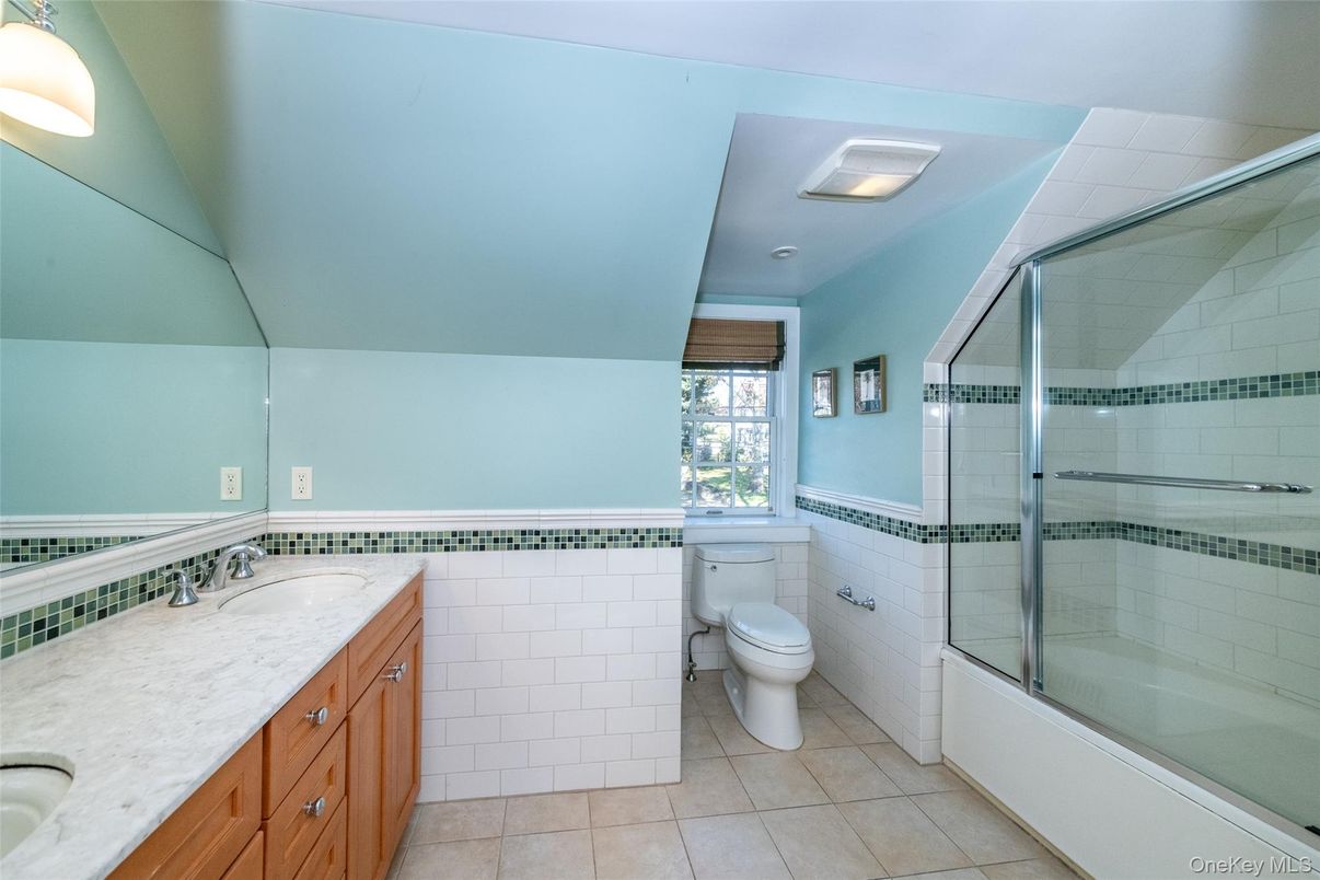 Bathroom, Dual Sink Vanities, Glass Shower, Interior