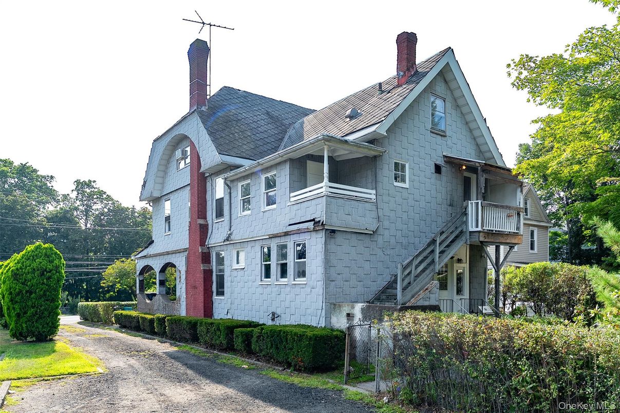 Backyard, Exterior, Facade, Brick Facade, Queen Anne Victorian