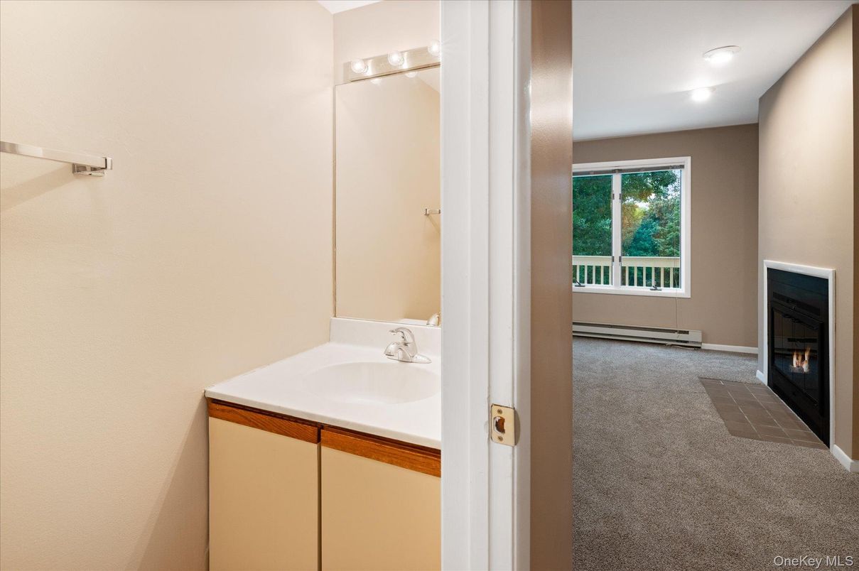 Bathroom, Fireplace, Interior