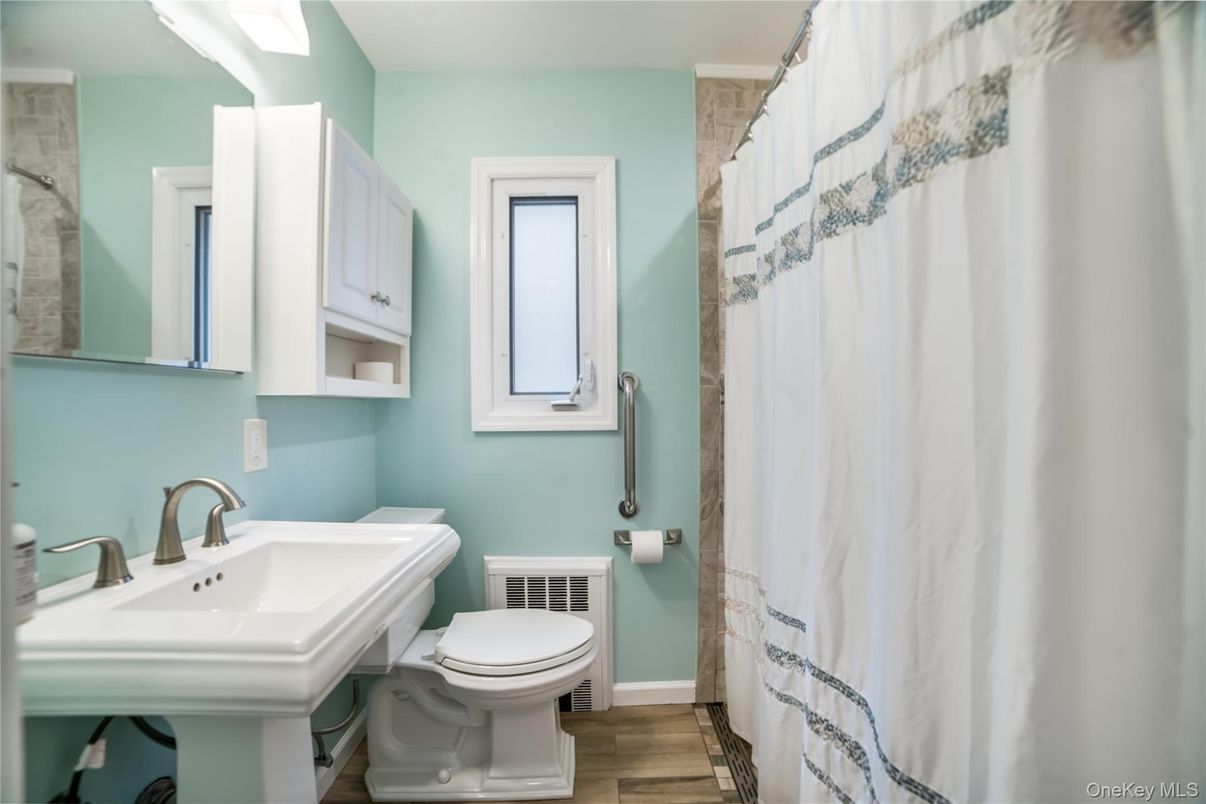 Bathroom, Interior, Wood Texture Flooring