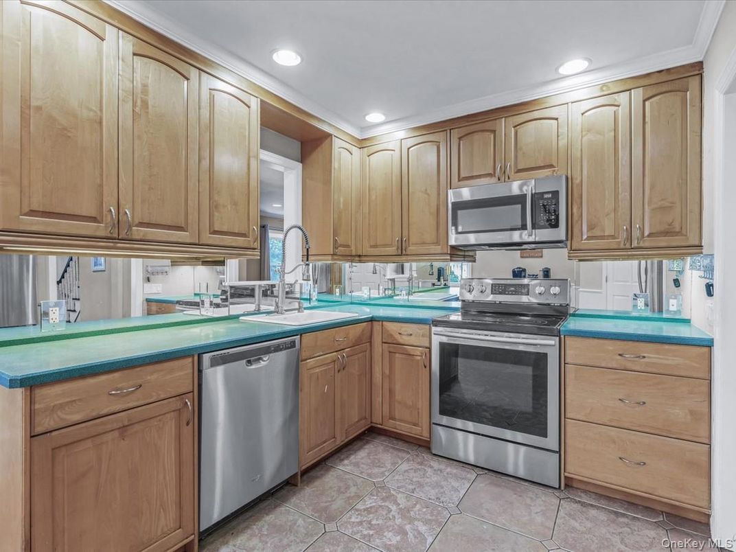 Interior, Kitchen, Recessed Lighting, Stainless Steel Appliances