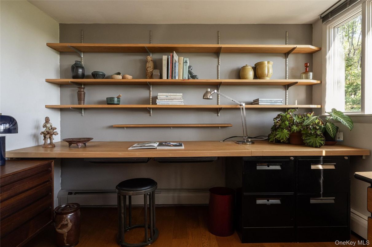 Home Office, Interior, Wood Texture Flooring