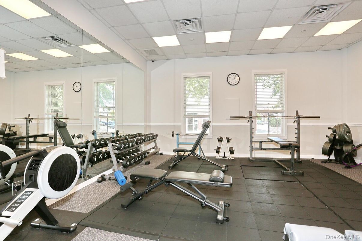 Fitness Equipment, Interior, Recessed Lighting