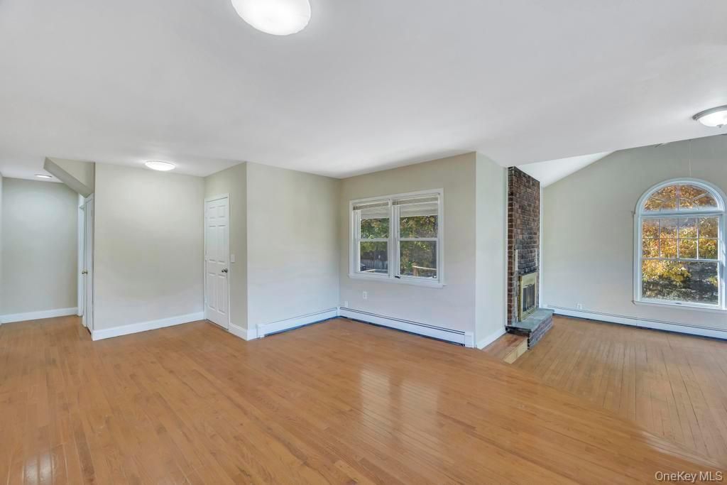 Empty room, Fireplace, Interior, Wood Texture Flooring