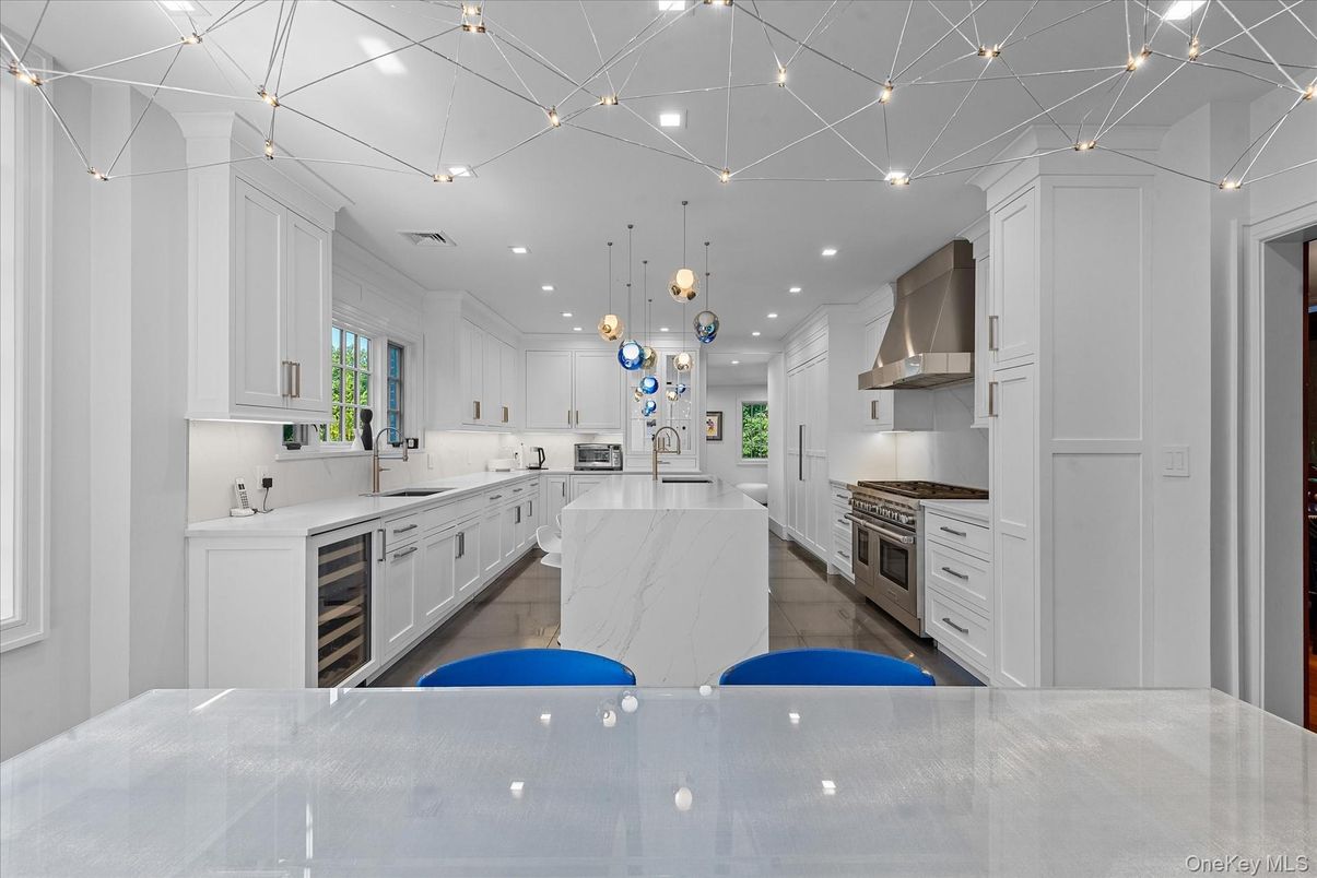 Interior, Kitchen, Pendant Lights, Recessed Lighting, Stainless Steel Appliances