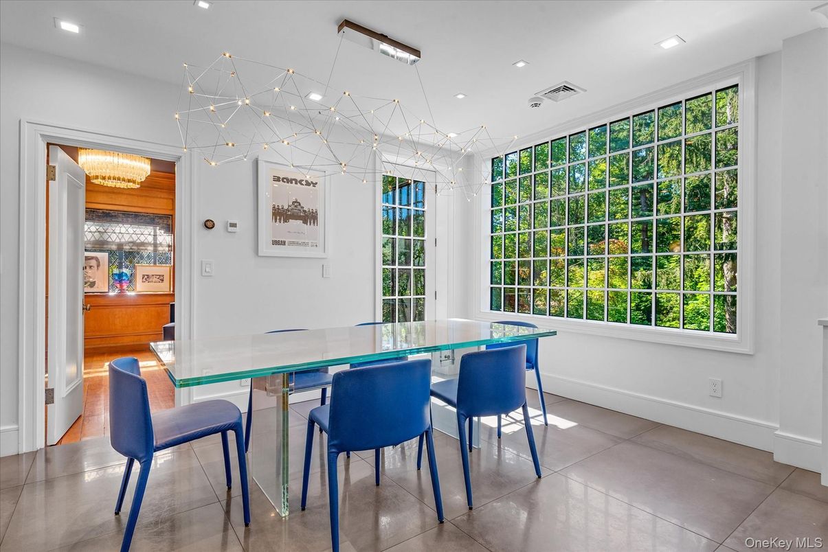 Chandelier, Dining room, Interior, Recessed Lighting