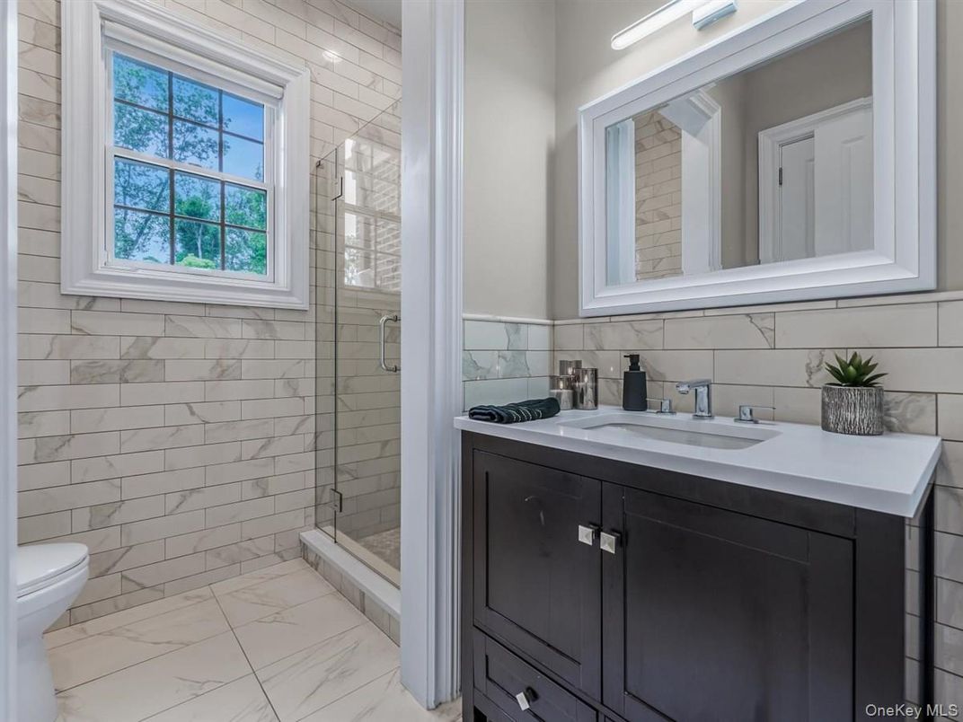 Bathroom, Glass Shower, Interior, Marble