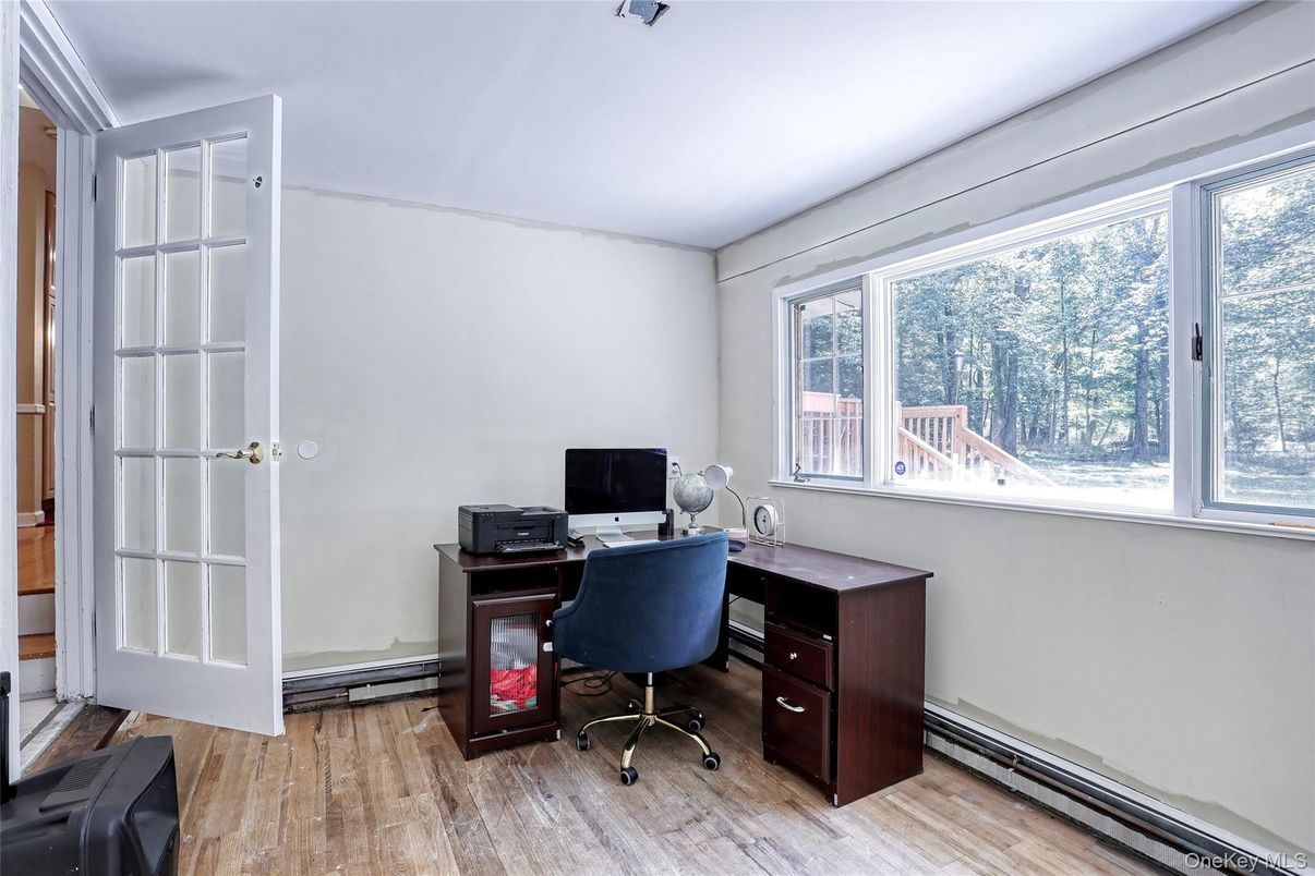 Home Office, Interior, Wood Texture Flooring