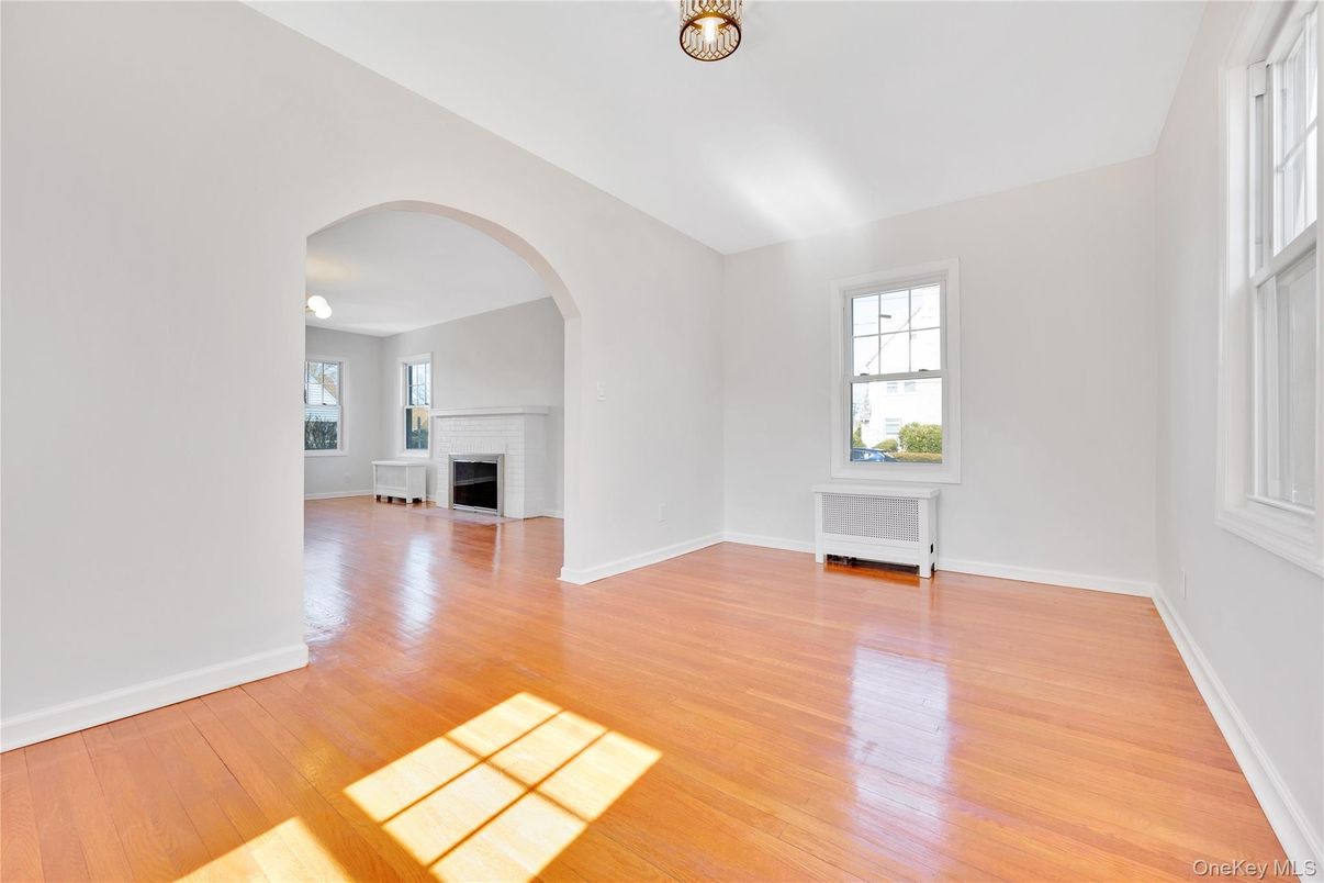 Empty room, Fireplace, Interior, Wood Texture Flooring