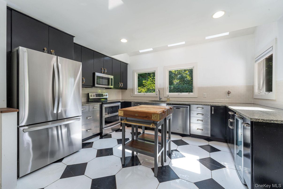Interior, Kitchen, Recessed Lighting, Stainless Steel Appliances