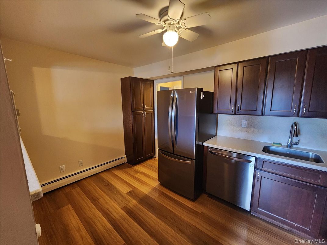 Interior, Kitchen, Wood Texture Flooring