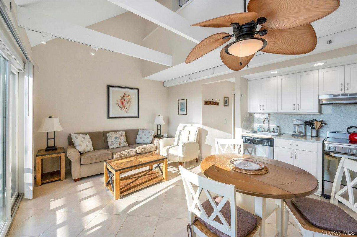 Dining room, Interior, Kitchen, Living room, Recessed Lighting, Stainless Steel Appliances