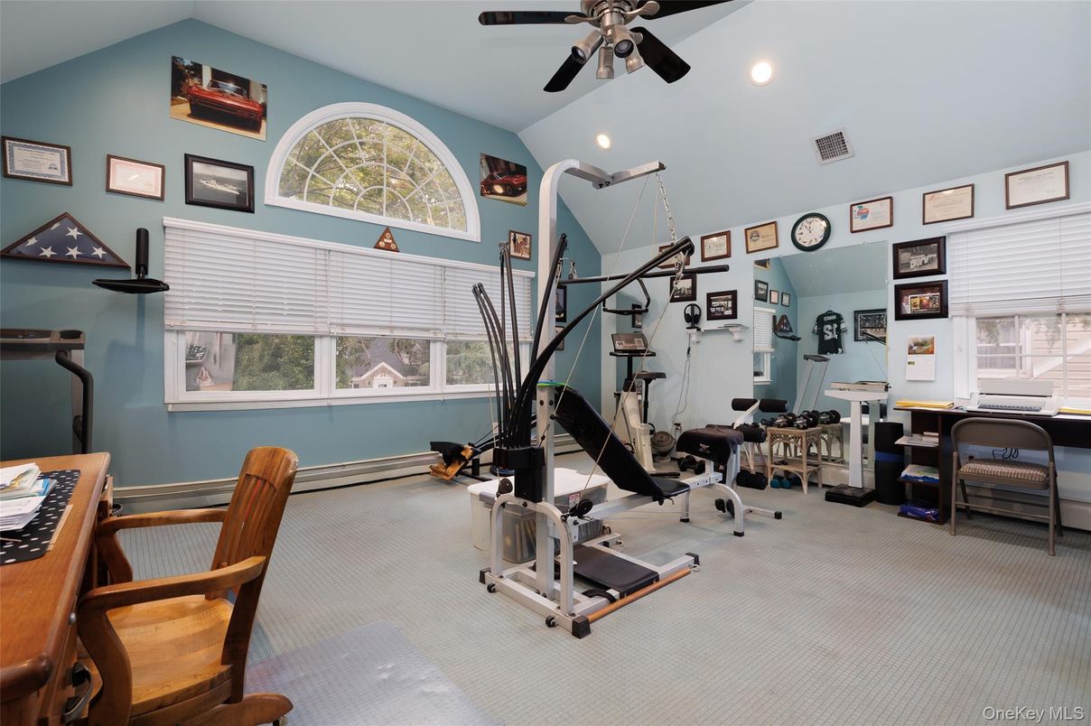 Fitness Equipment, Home Office, Interior, Recessed Lighting