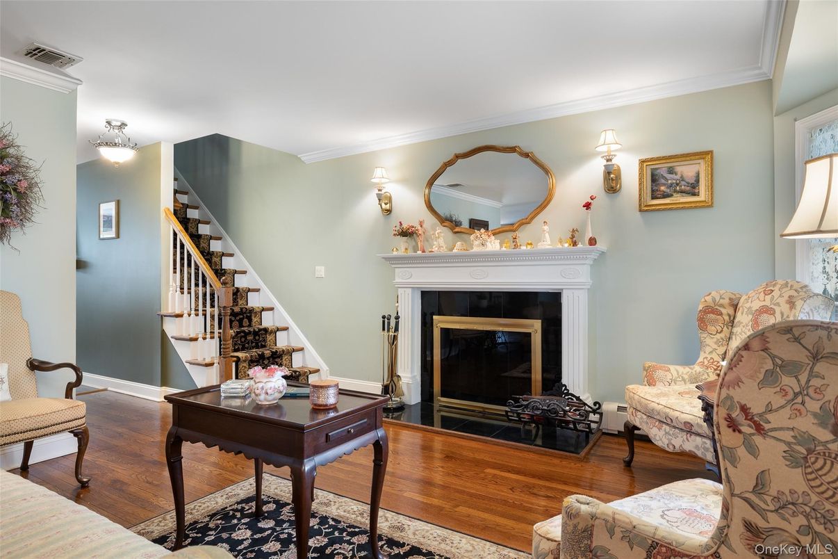 Fireplace, Interior, Wood Texture Flooring