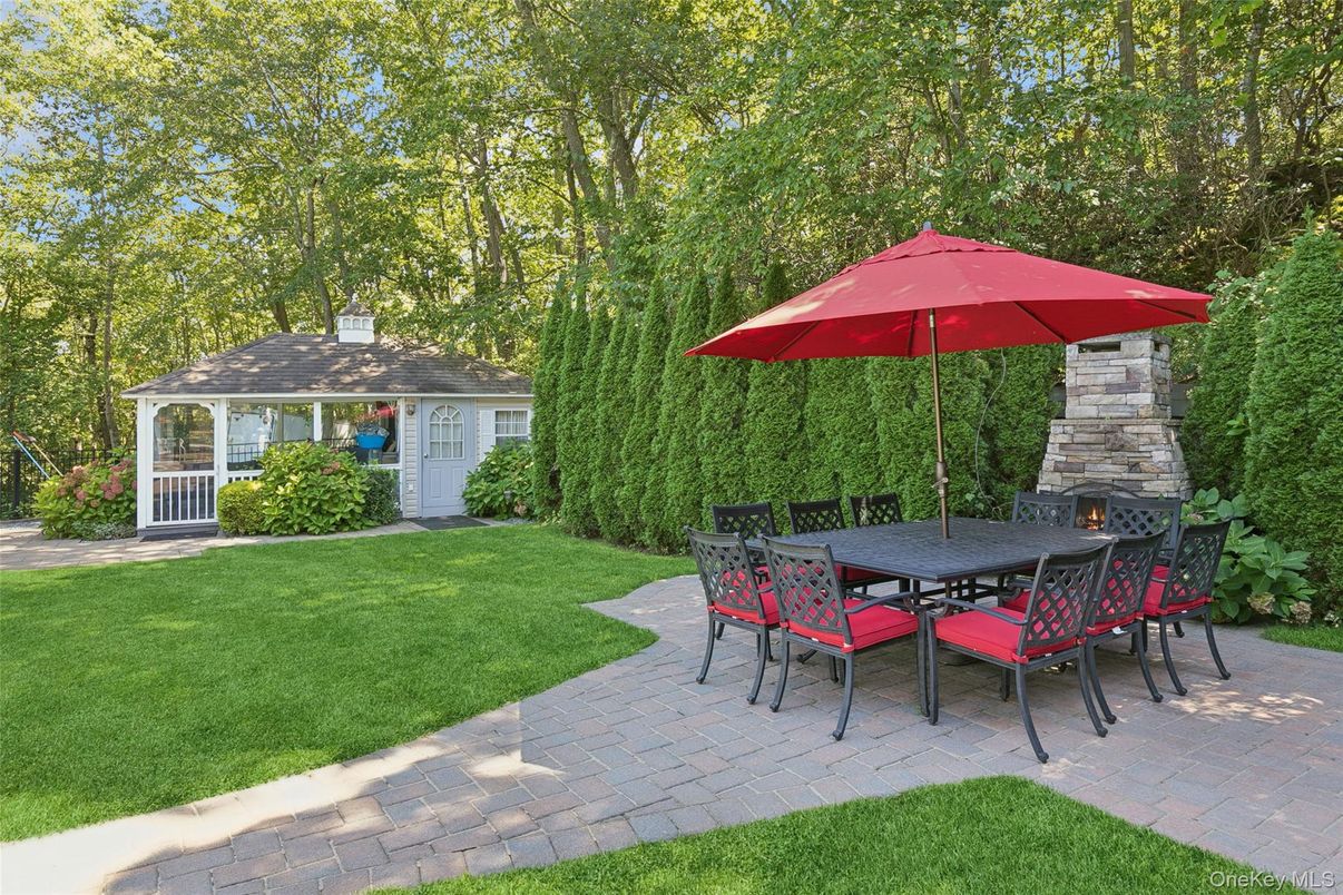 Backyard, Exterior, Fireplace