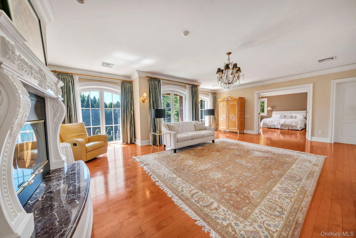 Chandelier, Interior, Living room, Wood Texture Flooring