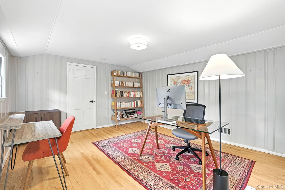 Home Office, Interior, Wood Texture Flooring