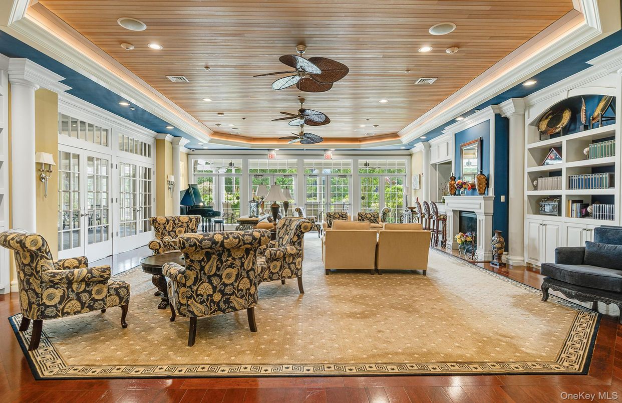 Fireplace, Interior, Living room, Piano, Recessed Lighting, Wooden Ceilings, Wood Texture Flooring