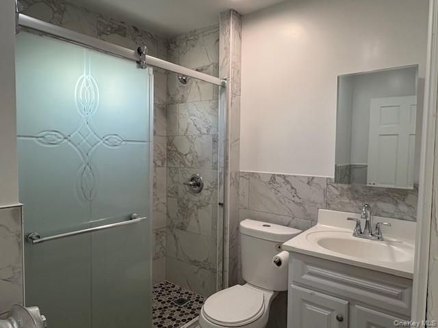 Bathroom, Glass Shower, Interior, Marble Walls, Recessed Lighting