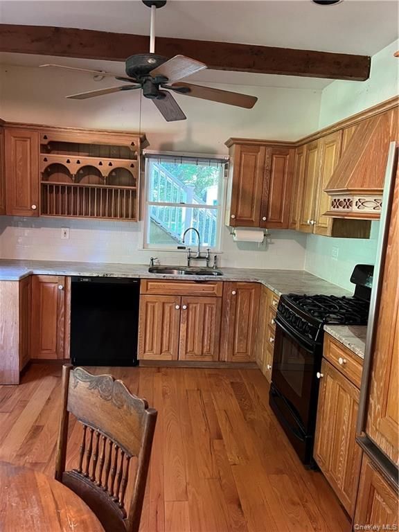 Interior, Kitchen, Wooden Beams, Wood Texture Flooring