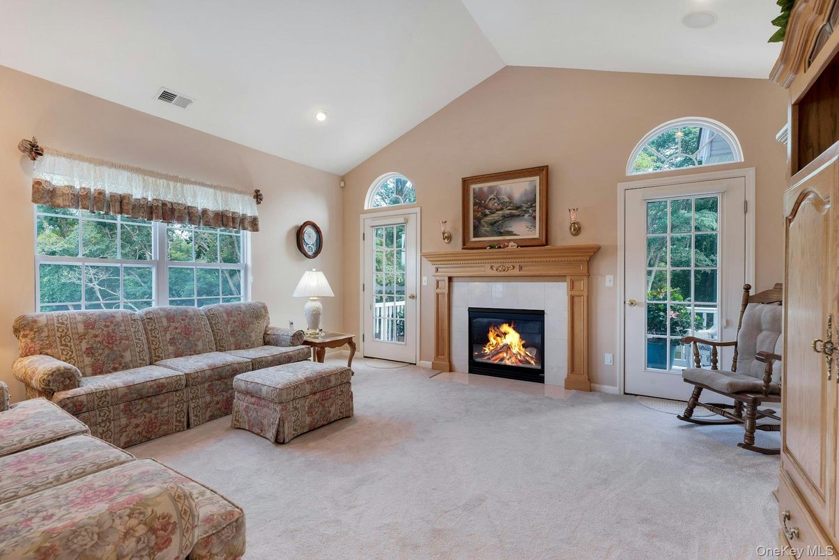 Fireplace, Interior, Living room, Recessed Lighting