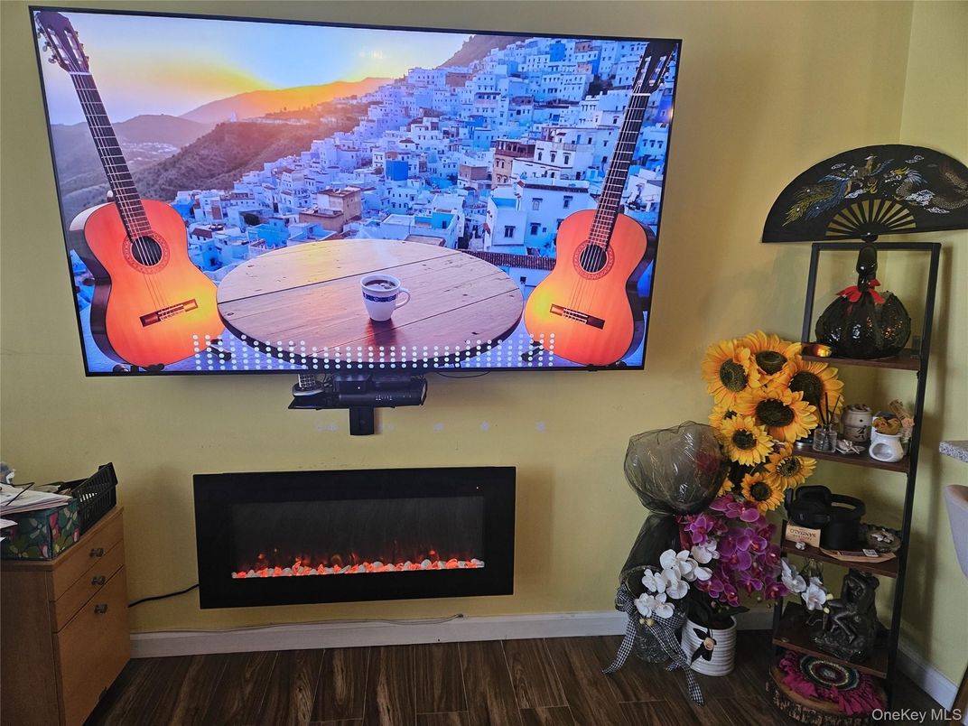 Fireplace, Interior, Wood Texture Flooring