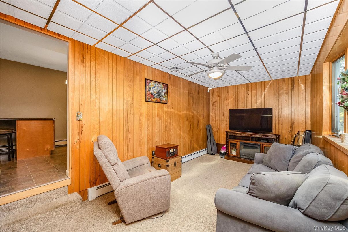 Interior, Living room, Wooden Walls