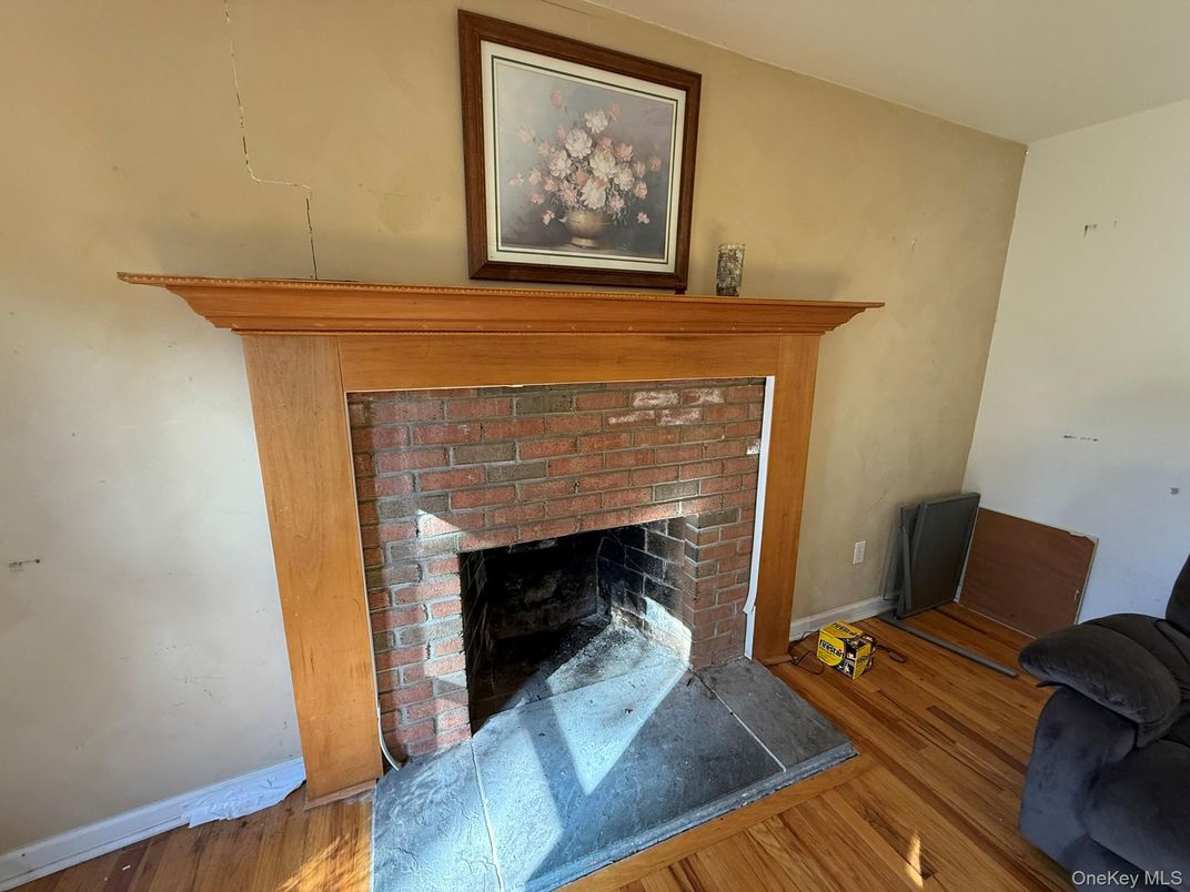 Fireplace, Interior, Wood Texture Flooring