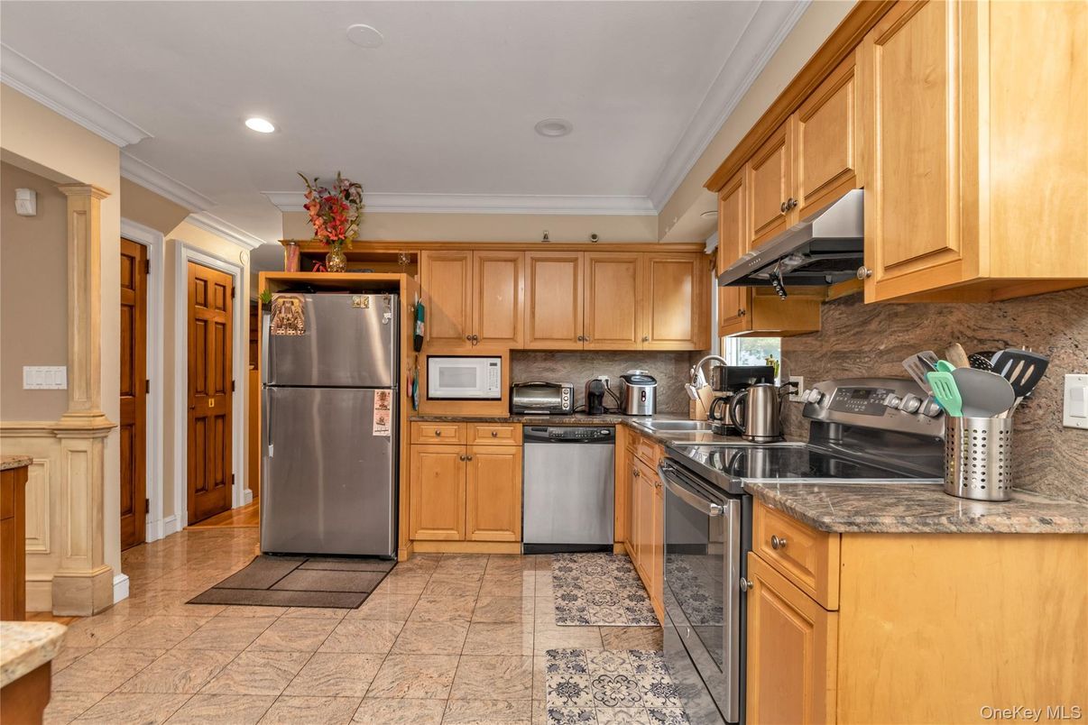 Interior, Kitchen, Recessed Lighting, Stainless Steel Appliances