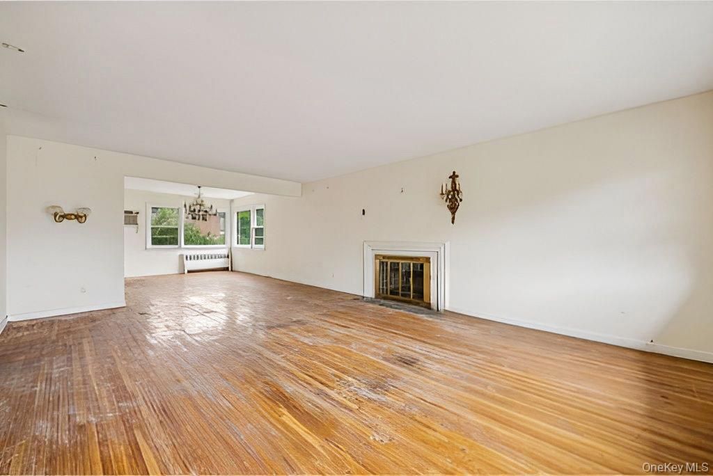 Empty room, Fireplace, Interior, Wood Texture Flooring