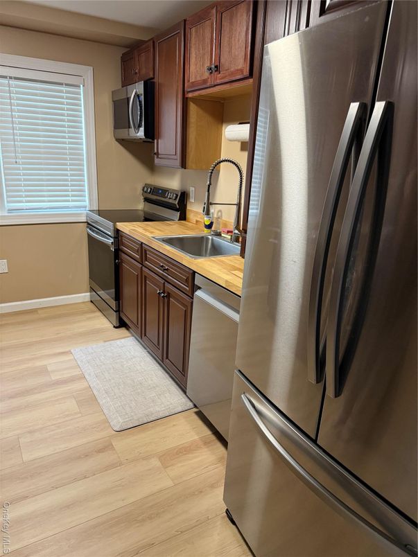 Interior, Kitchen, Wood Texture Flooring