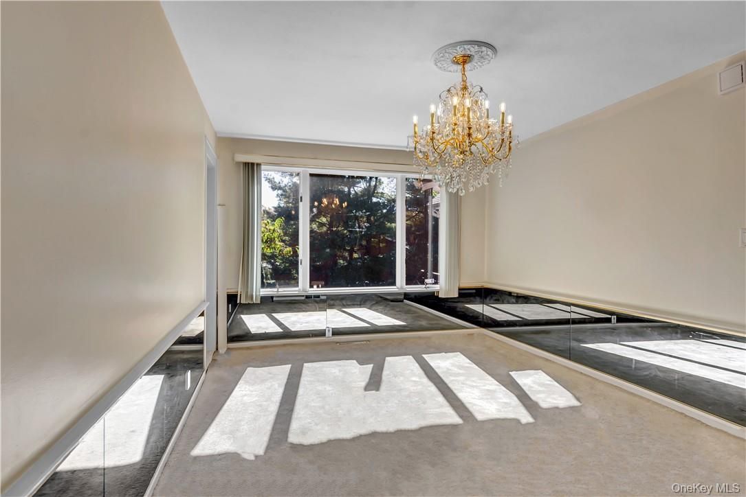 Chandelier, Empty room, Interior