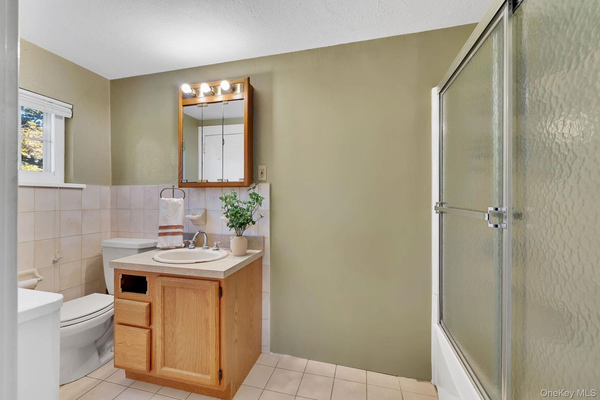 Bathroom, Glass Shower, Interior, Tile Countertops