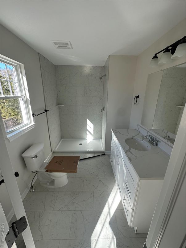 Bathroom, Dual Sink Vanities, Interior, Marble, Marble Walls