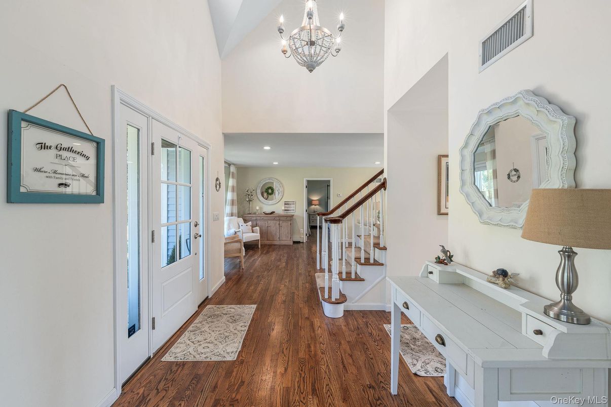 Chandelier, Interior, Recessed Lighting, Wood Texture Flooring