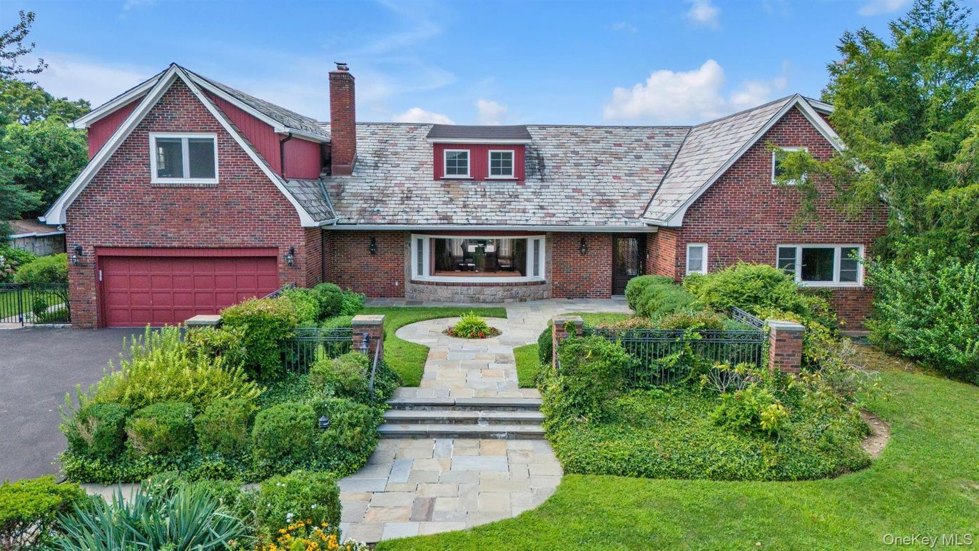 Attached, Exterior, Facade, Brick Facade, Tudor Revival