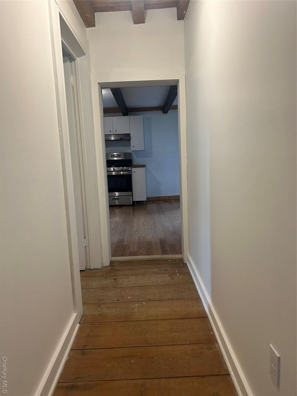 Interior, Kitchen, Stainless Steel Appliances, Wooden Beams, Wood Texture Flooring