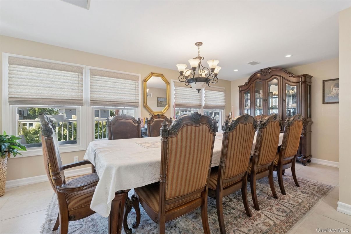 Chandelier, Dining room, Interior, Recessed Lighting