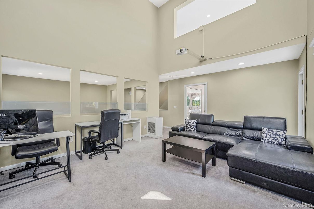 Home Office, Interior, Recessed Lighting