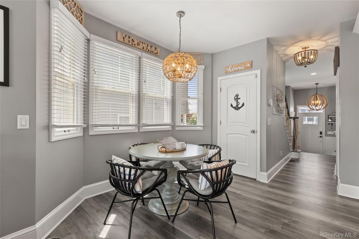 Chandelier, Dining room, Interior, Pendant Lights, Wood Texture Flooring