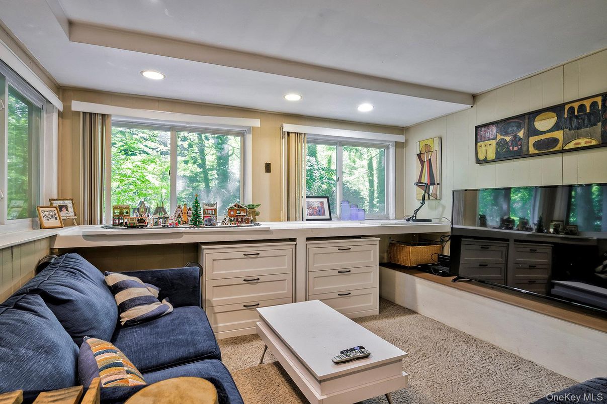 Interior, Living room, Recessed Lighting