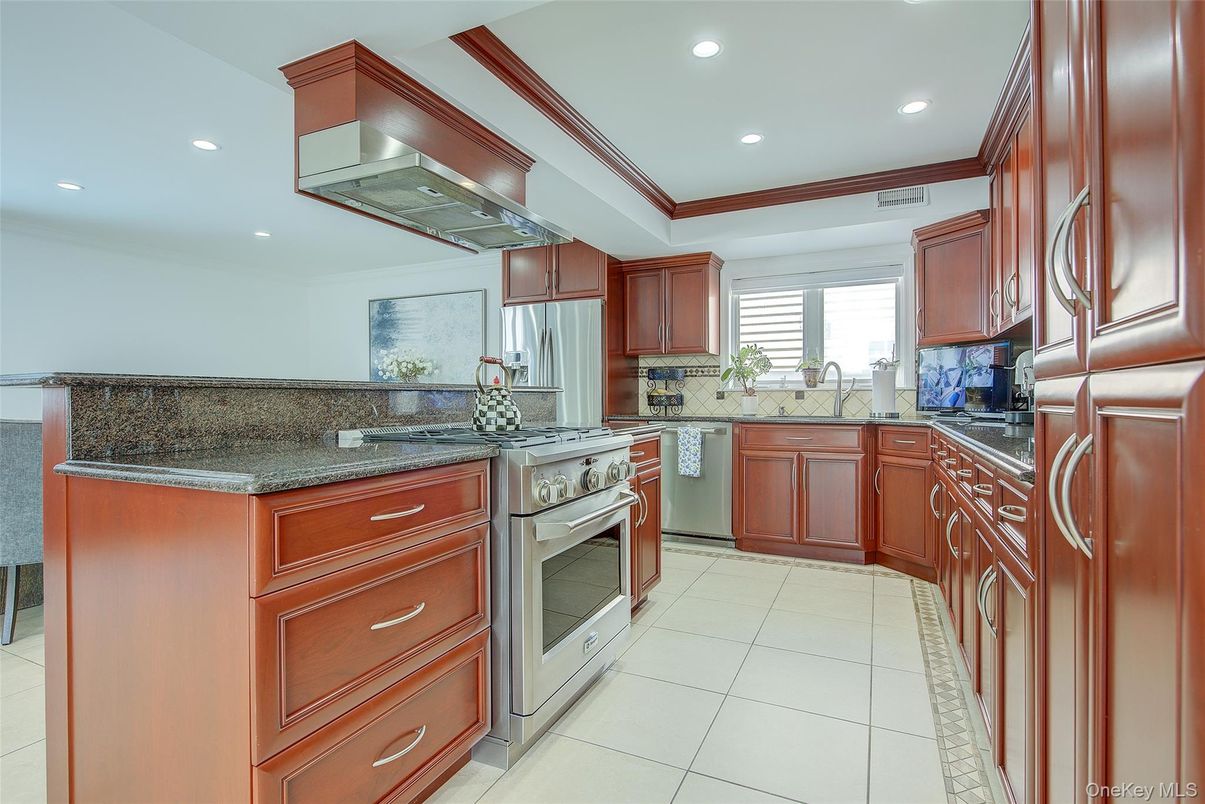 Interior, Kitchen, Recessed Lighting, Stainless Steel Appliances