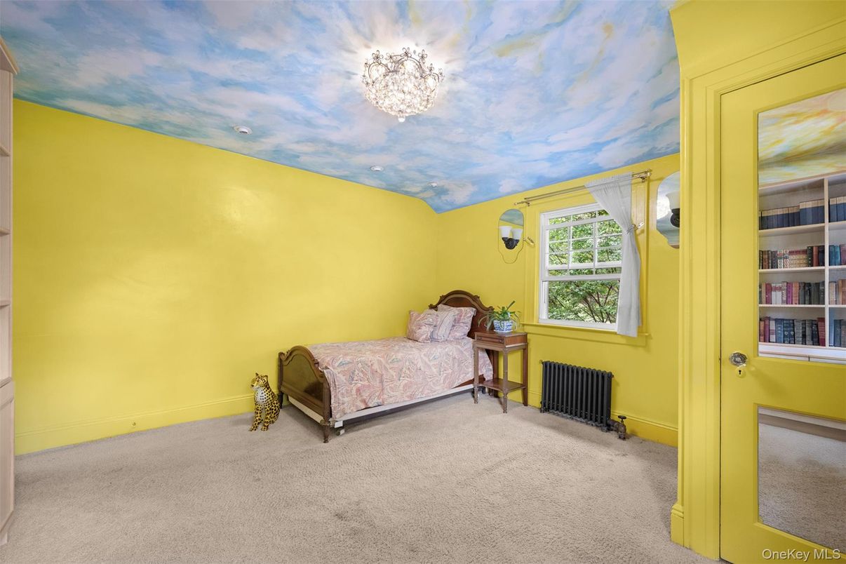 Bedroom, Chandelier, Interior