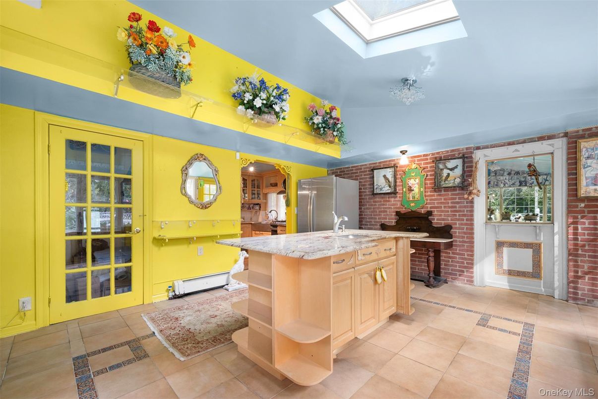 Interior, Kitchen, Stone Walls