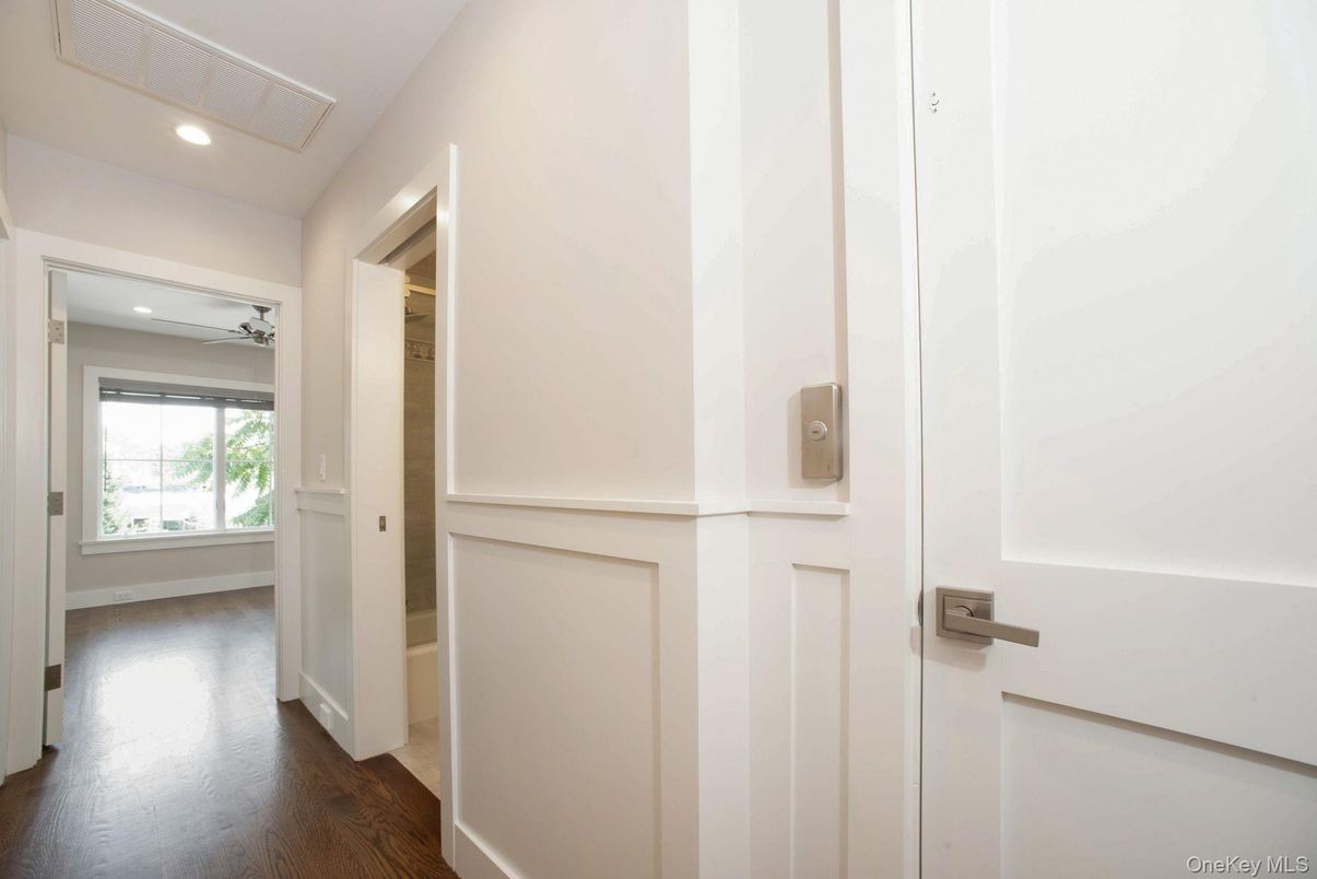 Elevator, Interior, Recessed Lighting, Wood Texture Flooring