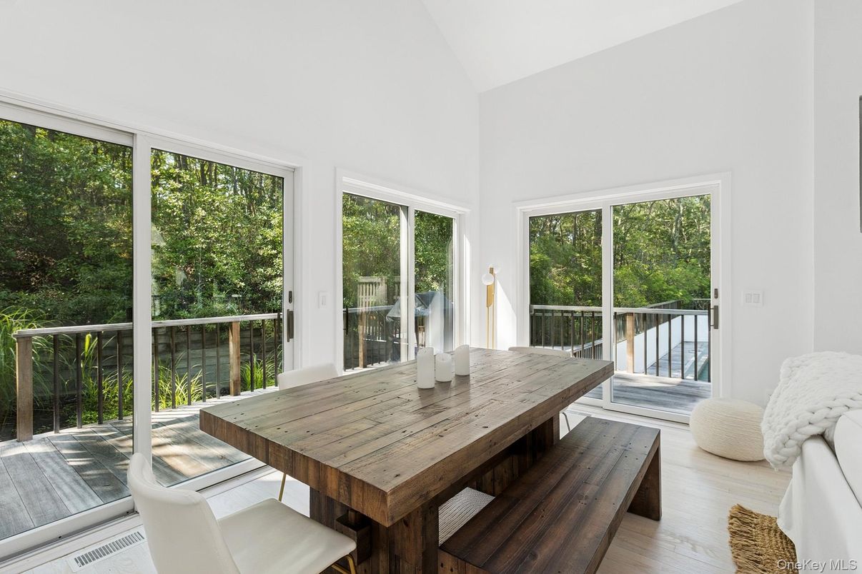 Dining room, Interior, Wood Texture Flooring