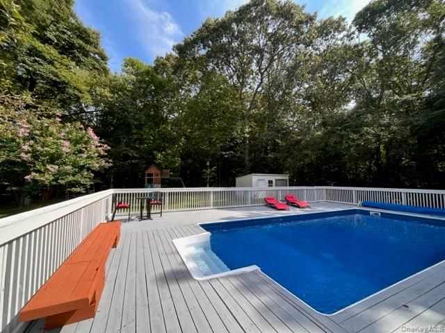 Exterior, Pool, Wood Texture Flooring